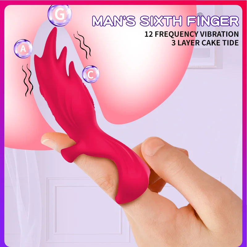 

Finger Silicone Wear Egg Jumping Fingertip Massage Couples Share Into The Body Second Tidal Stimulation Clitoris Tease Vibrator