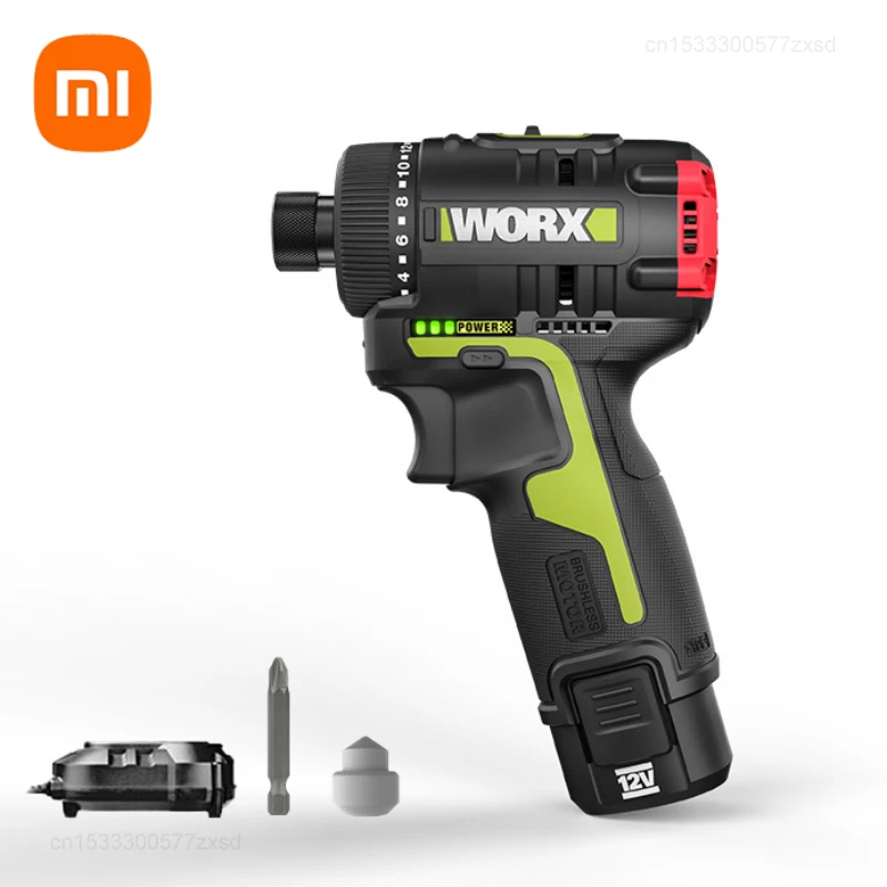 Xiaomi WORX 12V Brushless Driver Electromechanical Drill WU129 Lithium Battery Screwdriver Multifunctional Impact Screwdriver