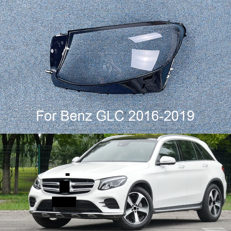 

For Mercedes-Benz W253 X253 GLC 2016 2017 2018 2019 GLC200 GLC260 GLC300 Car Headlight Lampshade Headlamp Cover Lamp Shade Lens