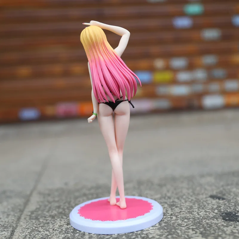 Maillot de bain figurine de dessin animé Kitagawa Marin, 23cm, Style Bikini, jolie fille, modèle debout fait à la main, ornement de bureau, jouet, cadeaux pour amis