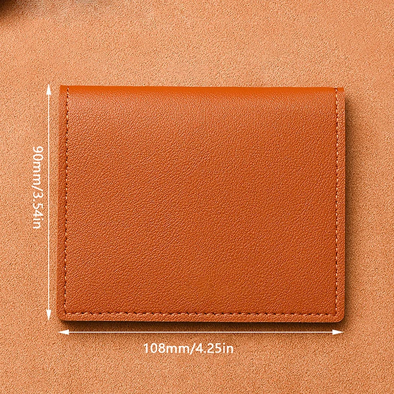 Slim e Compact Bank ID Card Case, Carteira de carteira de motorista, Titular do cartão anti desmagnetismo simples, 1pc