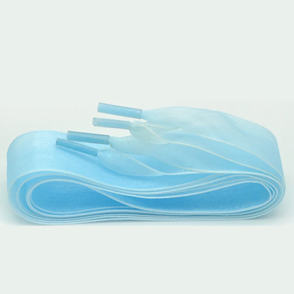 

6pcs 2.5X115Cm Flat Shoelaces Multi Color Wide Chiffon Shoe Laces For Athletic Shoes Boots Skates Chiffon Shoelaces Sport Shoe