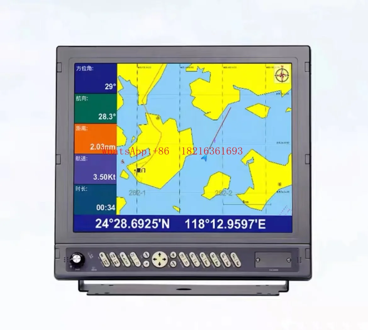 Limited Offer HM-1817 Marine GPS Navigator Chart Machine Shipborne Positioning 17 Inches
