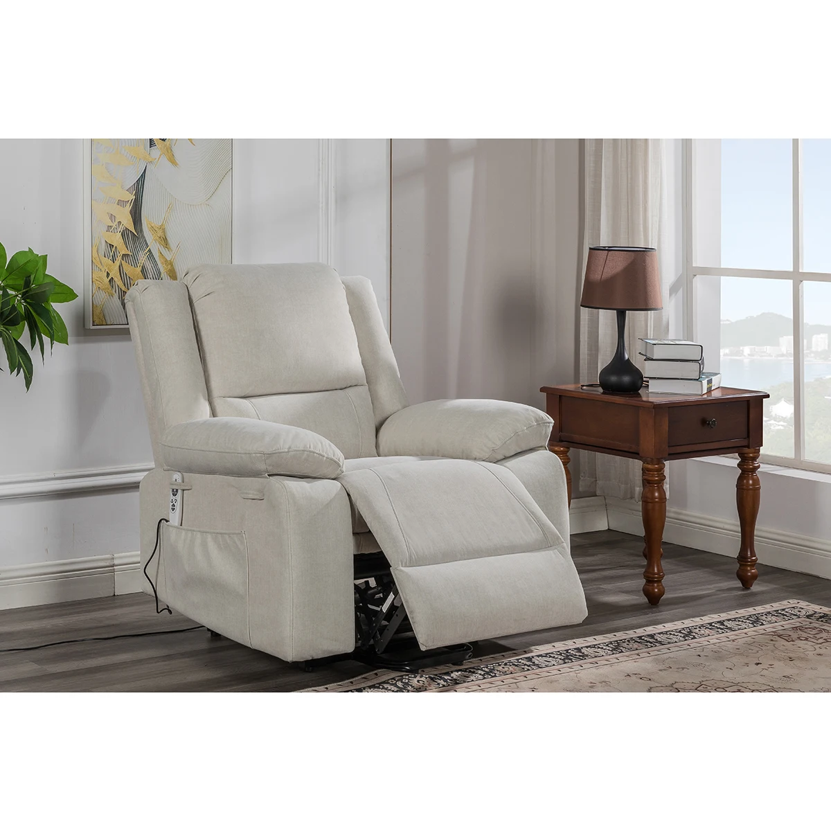 

Modern Electric Functional Office Sofa Set Leisure Living Room Furniture Fabric Recliner Lounge Sofas