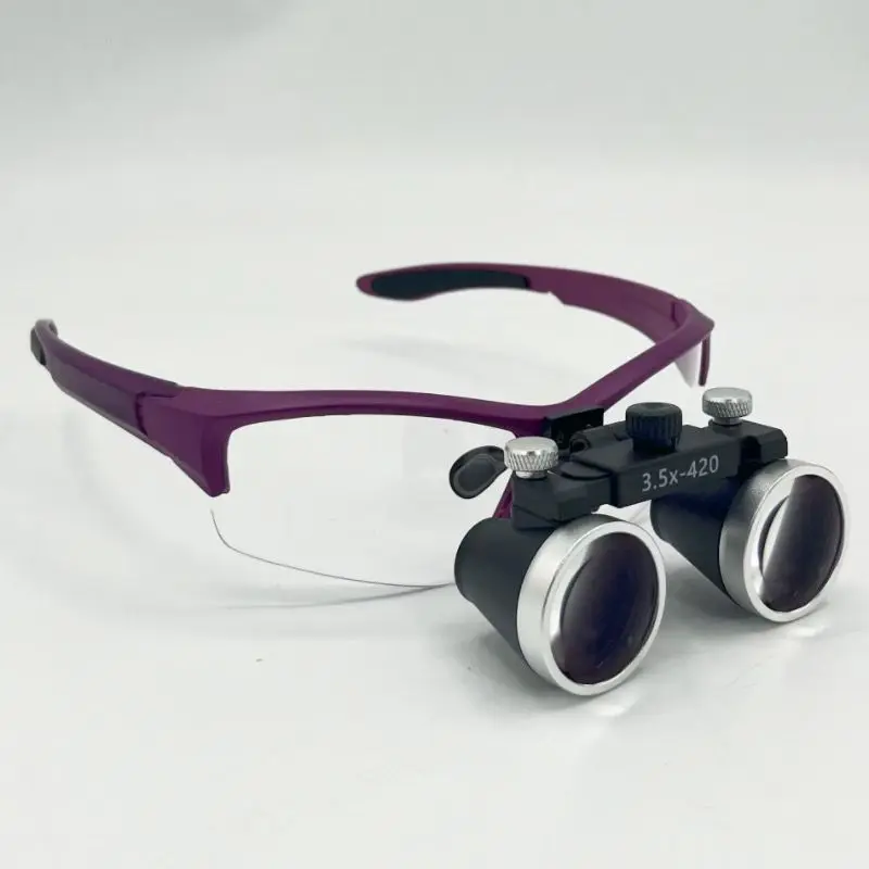 3.5X Magnification Dental Loupe 420mm Binocular Magnifier Surgical Operation Dentistry Professional Medical Loupe for Precision
