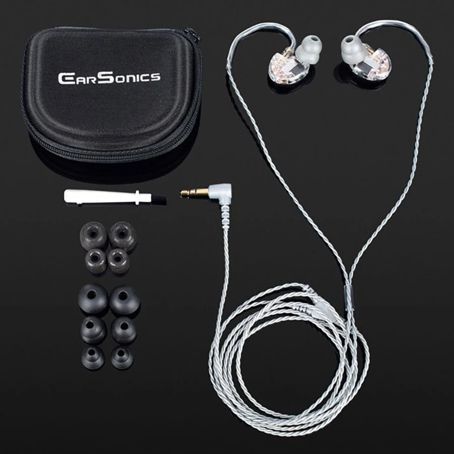 EarSonics SM64 (White)  Professional In-Ear Headphones With Three-Way System