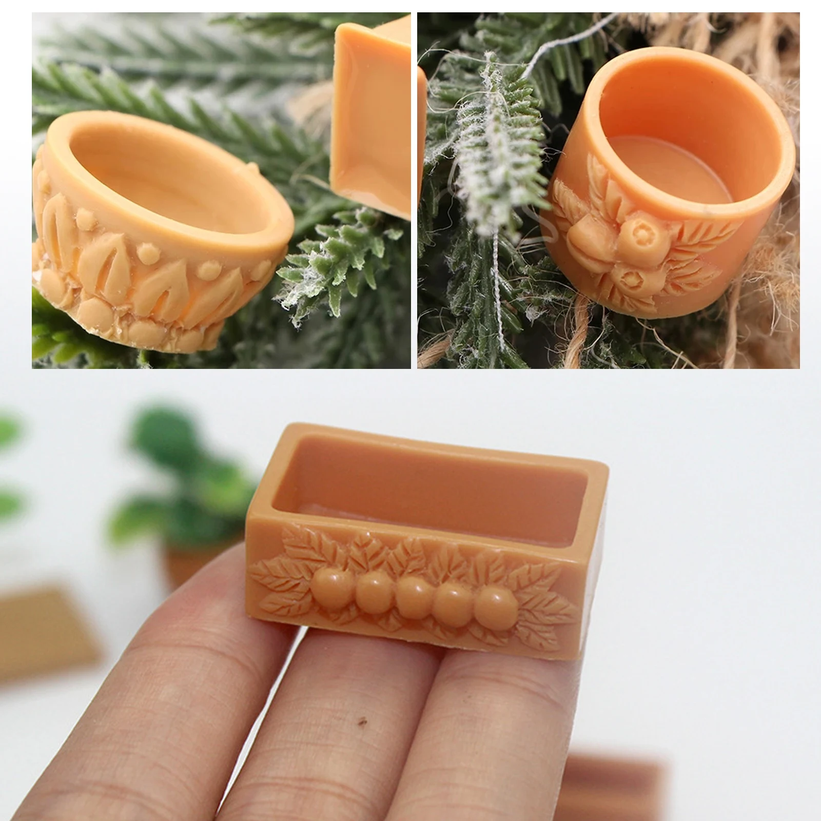 7 Pcs/Set Collectibles Mini Miniature Bonsai Flower Pot For 1/12 Doll House Fairy Garden Decor Accessories