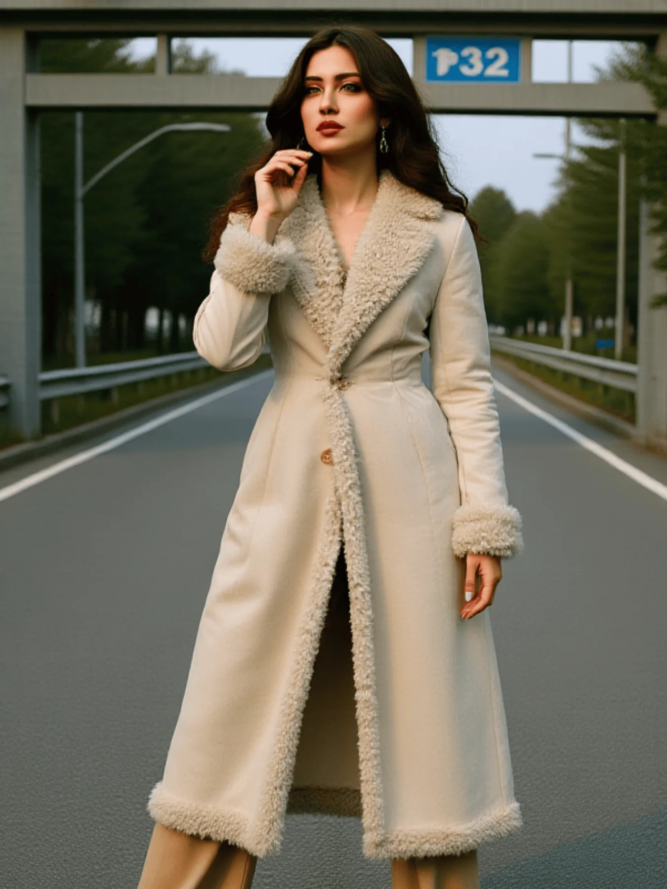 Women's Thickened Warm Winter Cotton Coat Single-Breasted Fleece Fashion Cotton Jacket for Commuting Wear Cotton Coat