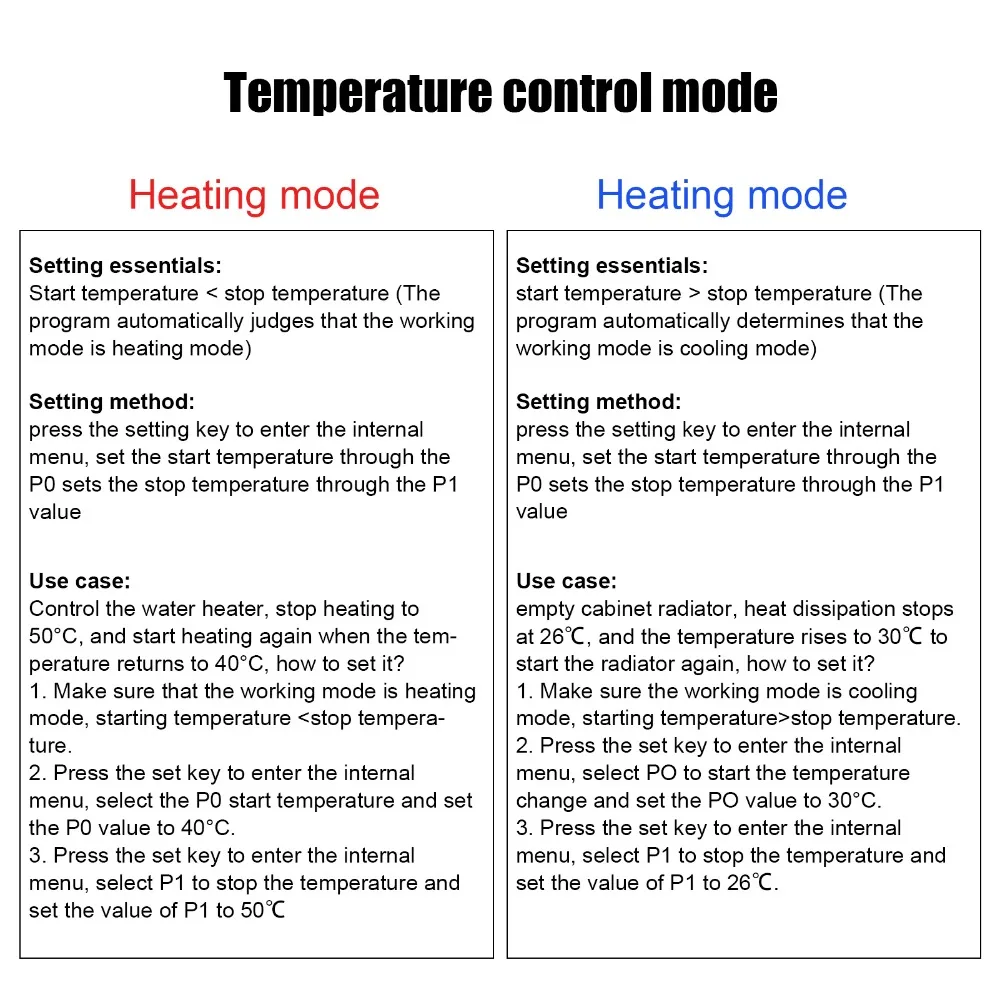 Precise Control Digital Temperature Controller Fast Response Small Size Hatching Temperature Controller Temperature Calibration