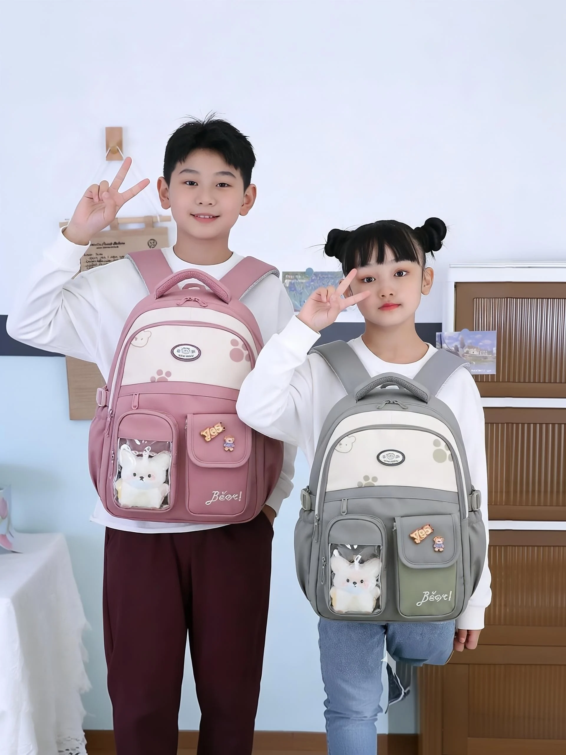 ultra-lightweight-spine-protection-school-backpack-for-boys-and-girls-grade-4-double-shoulder-anti-load-reduction-bookbag