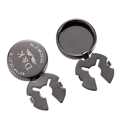 Personalised Mens Cufflinks Wedding Buttons Custom Engraved Logo Suit Shirt Cufflink Round Jewelry Gifts