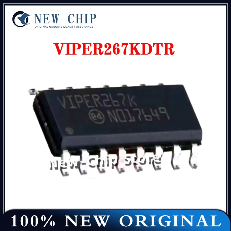 5PCS-500PCS/LOT  VIPER267KDTR  SOP-16  AC-DC controller and regulator chip IC  New  100% Original VIPER267K