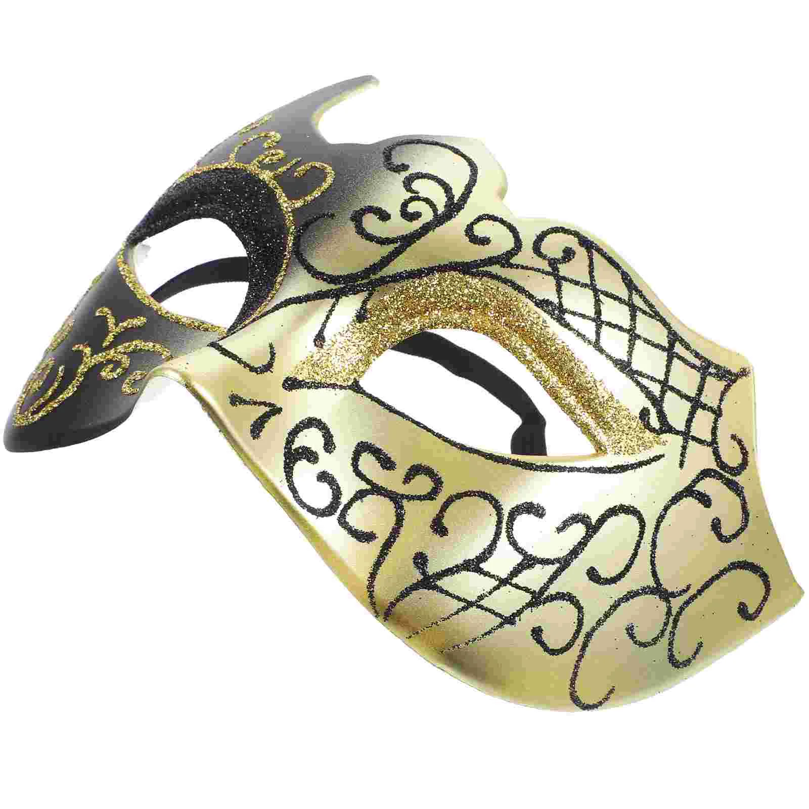 

Half Face Flame Mask Headpiece Masquerade Apparel Venom Costume Cosplay Props Photography Party Decorations Supply Prom