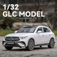 1:32 Benz GLC400 SUV GLC Alloy Car Model Sound and Light Pull Back Children's Toy Collectibles Birthday gift