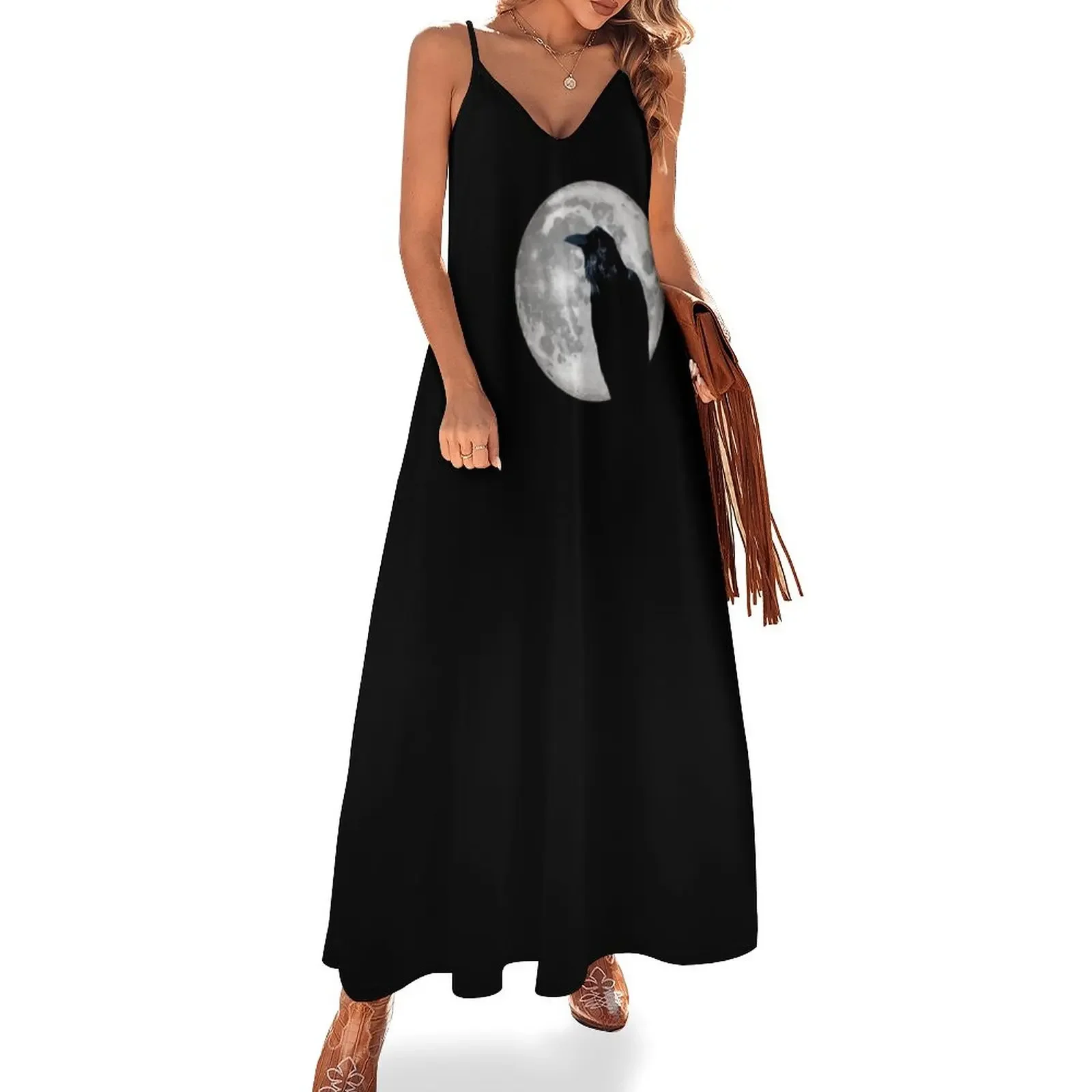 

Raven Moon Sleeveless Dress Women's dress Dresses for wedding party