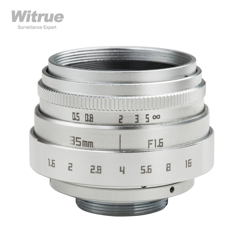 New Arrive FUJIAN 35mm Camera Lens C Mount F1.6 18 Degree