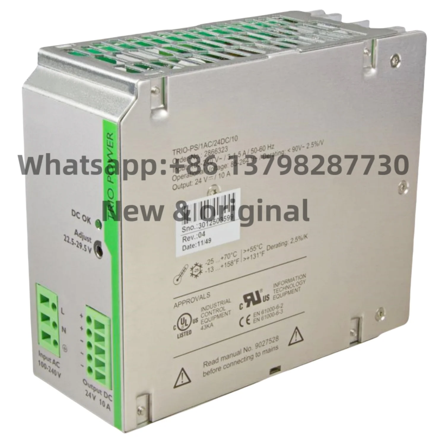 New original 2866323 TRIO-PS/1AC/24DC/10 Power Supply