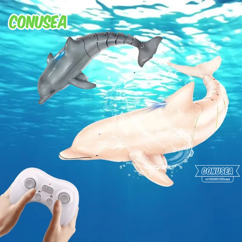 

Rc Boat Dolphin Whale Shark Water Toy 2.4G Remote Control Manta Fish Animal Water Boats Ship Robots Fish Electric Toys for Boys