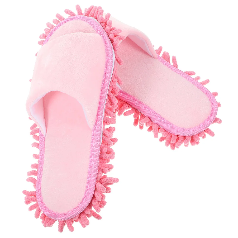 

Mop Slippers Bottom Lazy Slippers For Women Washable Anti Slip Floor Cleaning Unisex 43 44 Pink Washable Dusting Home Shoes