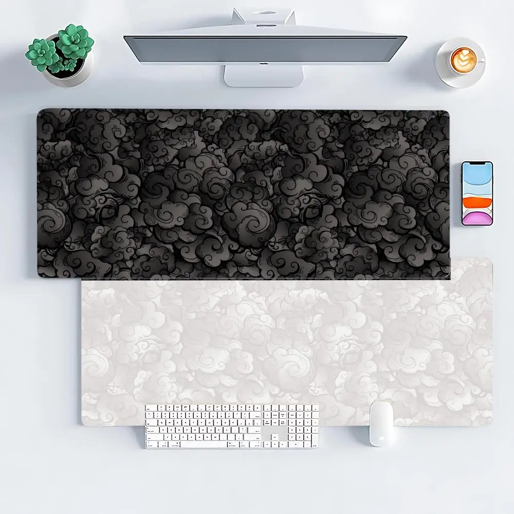 

Japanese Clouds Pattern Mouse Pad Large Computer Office Game Table Mat XXL Rubber Non-slip Stitched Keyboard Mats Long Desk Pads