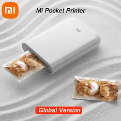 Versão Global Original Xiaomi Mini Impressora Fotográfica ZINK Inkless Tecnologia Multifunção AR Impressão De Vídeo Bluetooth 5.0 Portátil