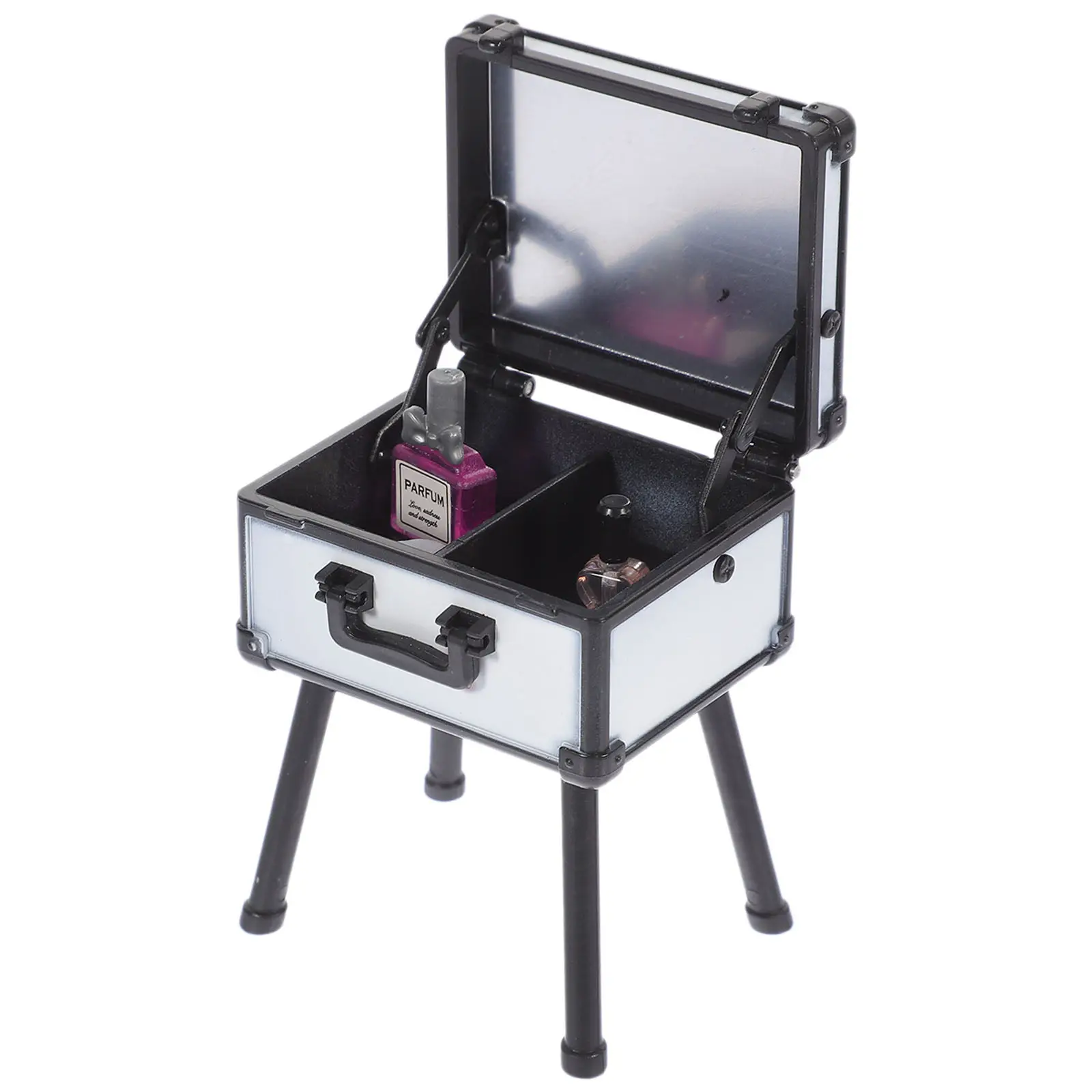 

1Set Miniature Makeup Storage Box Color Compact Portable Large Capacity Safe Material Mini House Decoration Cosmetics