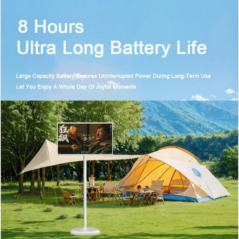 تلفزيون ذكي 4K بسعر الجملة شاشة لمس شعبية قابلة لإعادة الشحن للألعاب المحمولة للأطفال 21.5 بوصة تلفزيون ذكي