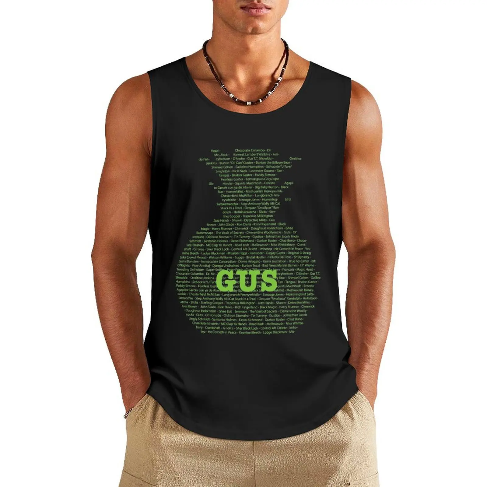 Gus's Nicknames (Psych) Tank Top sports t-shirts for men Male vest summer clothes man 2024