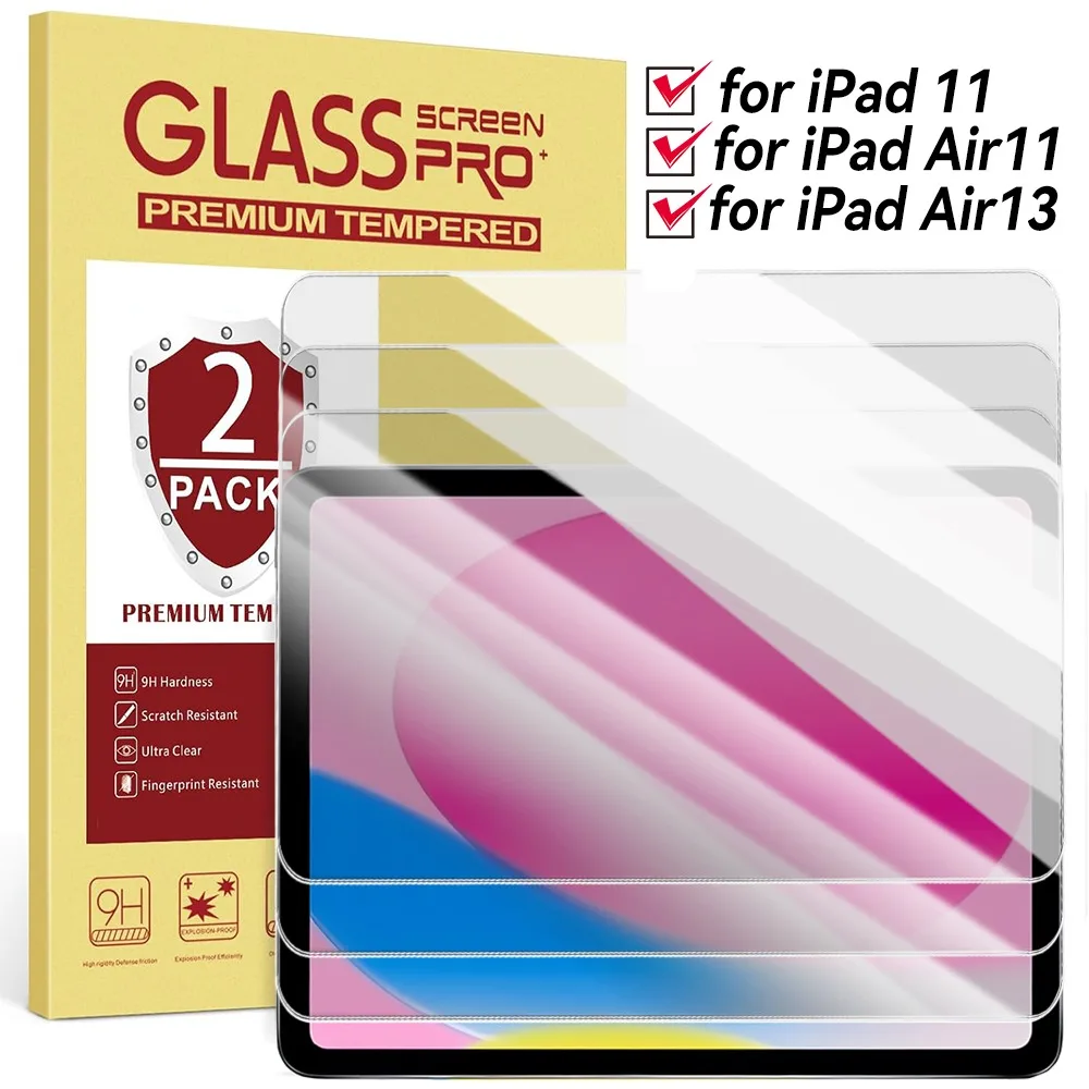 

1-2 шт. Защитная пленка из закаленного стекла для IPad A16/Air11/Air13, HD защитная пленка против царапин для IPad 2025 A16 Air11 Air13