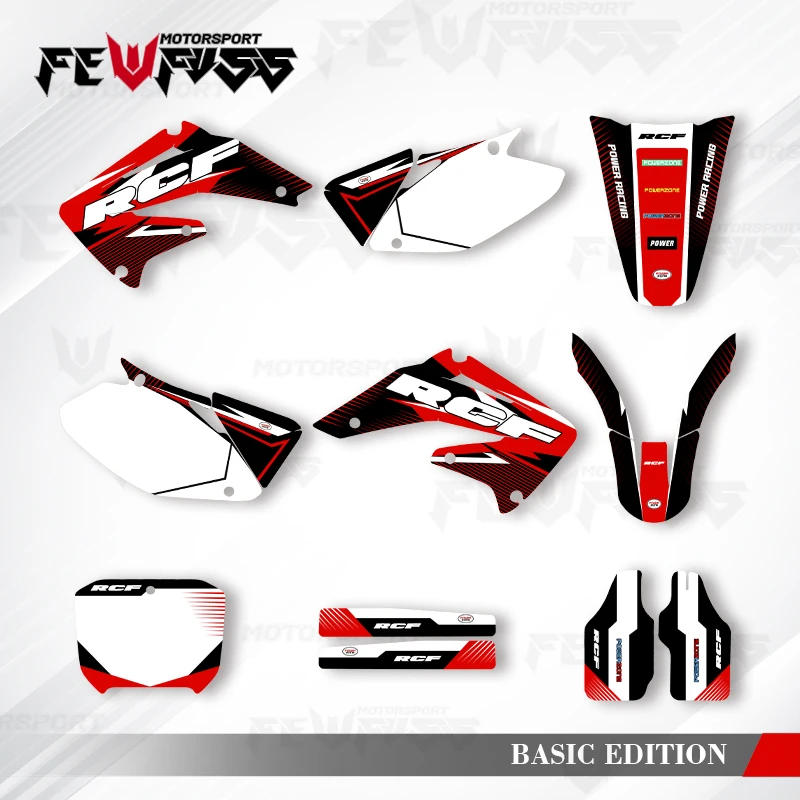 

Fewfuss Graphics Decals Stickers Motorcycle Background Custom For HONDA 2002 2003 2004 CRF450R