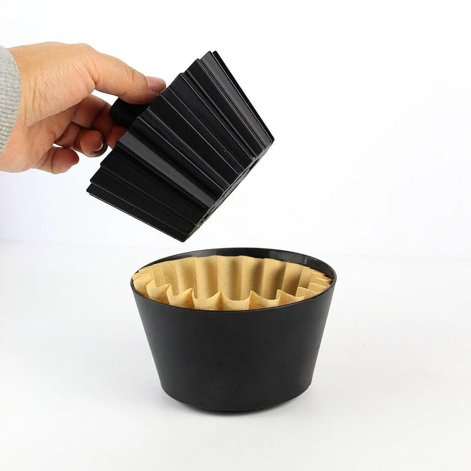 Cône de presse de filtre à café, tasse de filtre Origami Portable réutilisable professionnelle