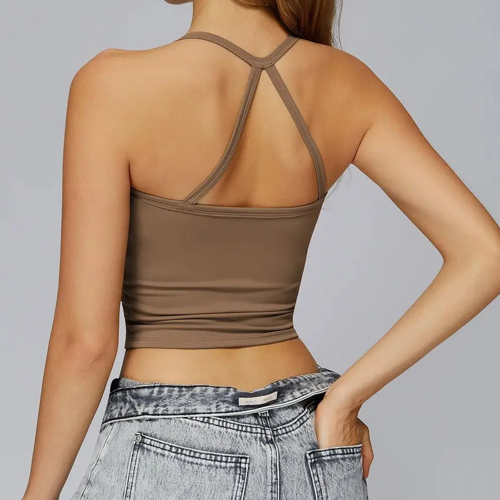 

Спортивный топ Ningyu: повседневный, ударопрочный, для йоги, женский, с эффектом пуш-ап, для бега, тренировок, с высокой степенью поддержки, быстросохнущий, для фитнеса, спортзала, укороченный