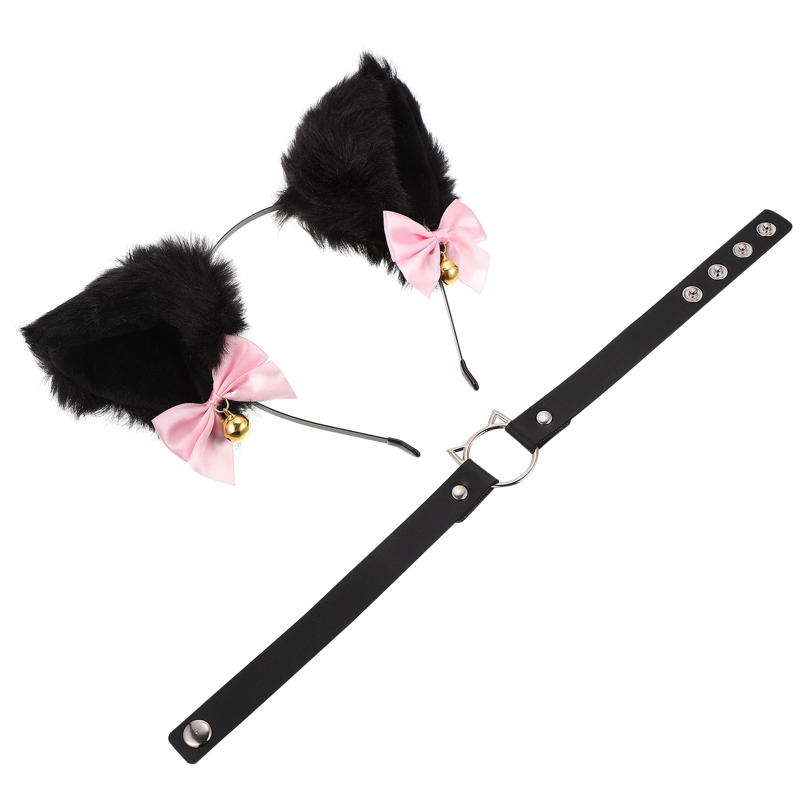 

Аксессуары для костюмов для косплея, повязка на голову в форме кошачьих ушей, нежный головной убор, женский головной убор, декор в форме сердца, колье, модный декор на шею