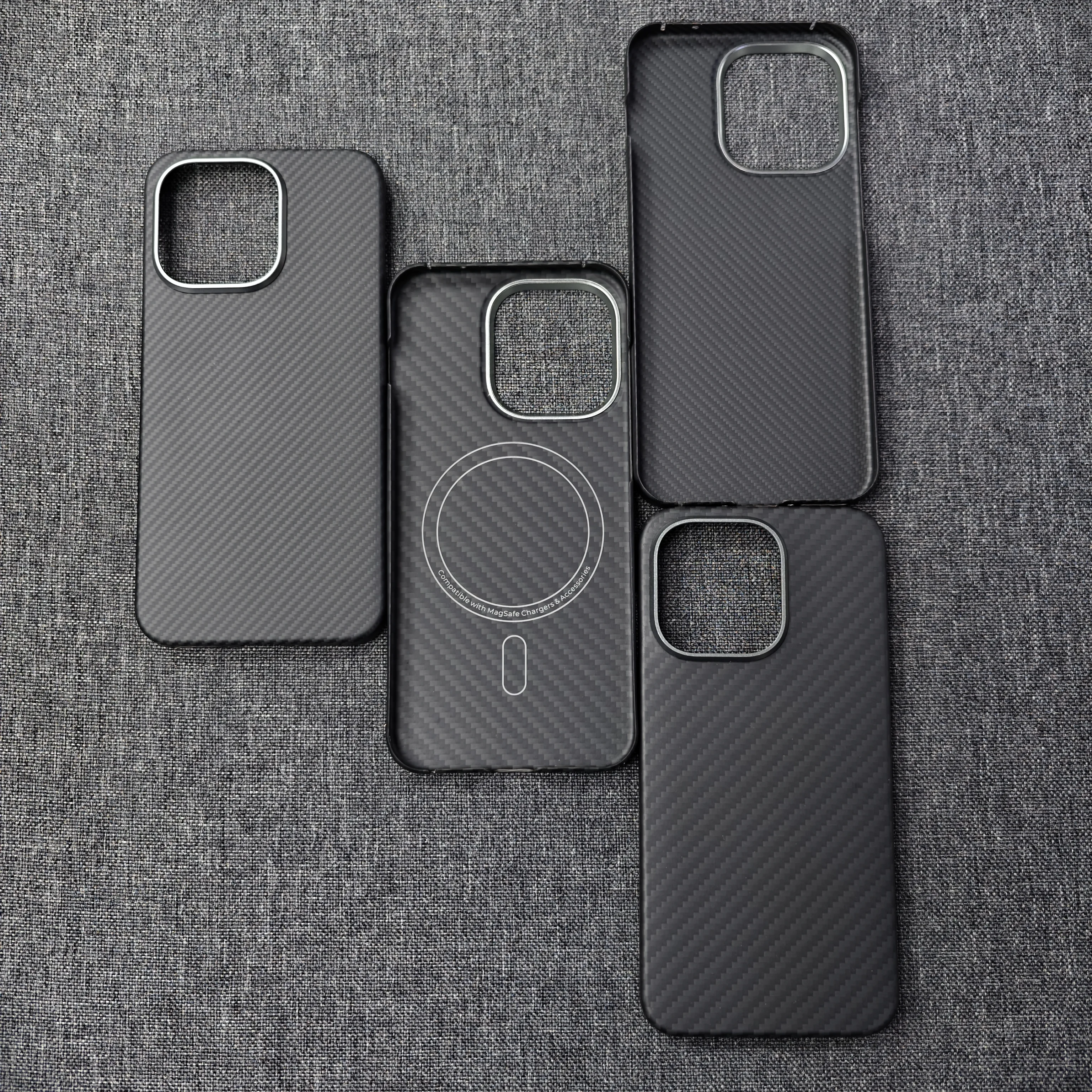 

KEVFORM Aramid Kevlar Fiber Phone Case for OnePlus 15T Ultra Thin Lightweight Ring Magnetic Design Business Protective Cover