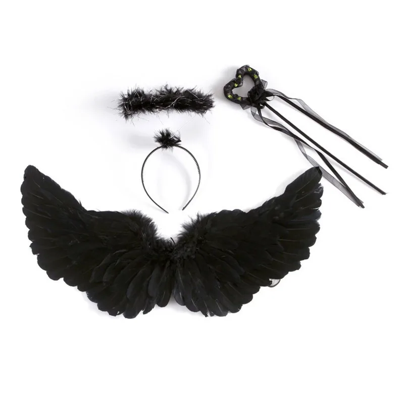 Dark Angel Devil Role Play Dress, Halloween Birthday Party Costume, Stage Performance Cosplay Outfit for Festive Show Costume view 5