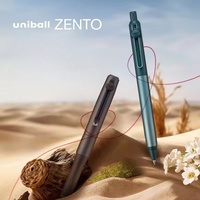 New Japan uniball  Zento Gel Pen Low Center Gravity Half Metal Rod Press-Type 0.5mm Black Smooth Writing Refillable Stationery