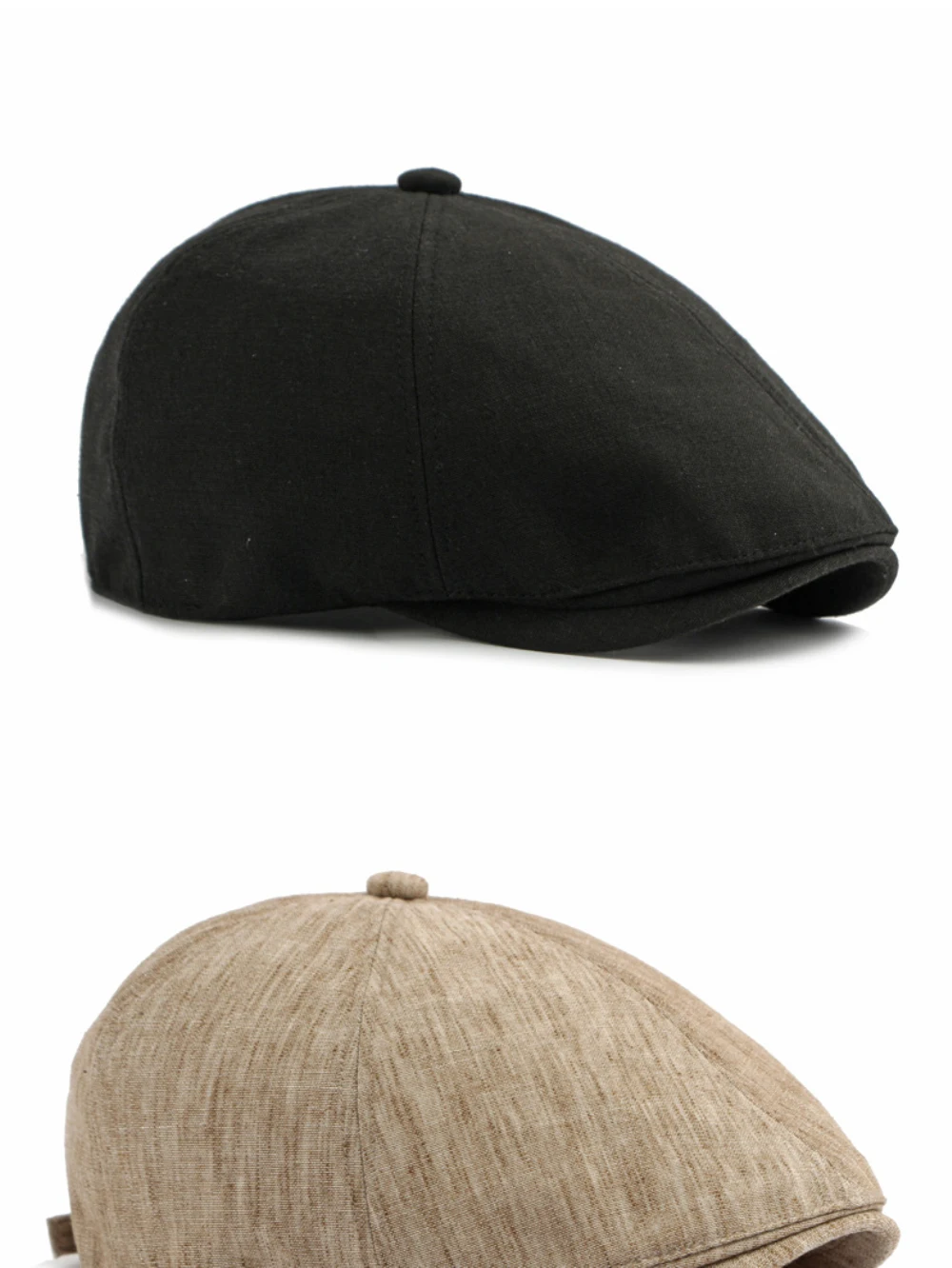 HT5100 Herren- und Damen-Baskenmützen, Vintage Künstler-Mütze, Frühling-Sommer Ivy Flatcap, Achteckige Baskenmütze für Männer und Frauen – Detail 7