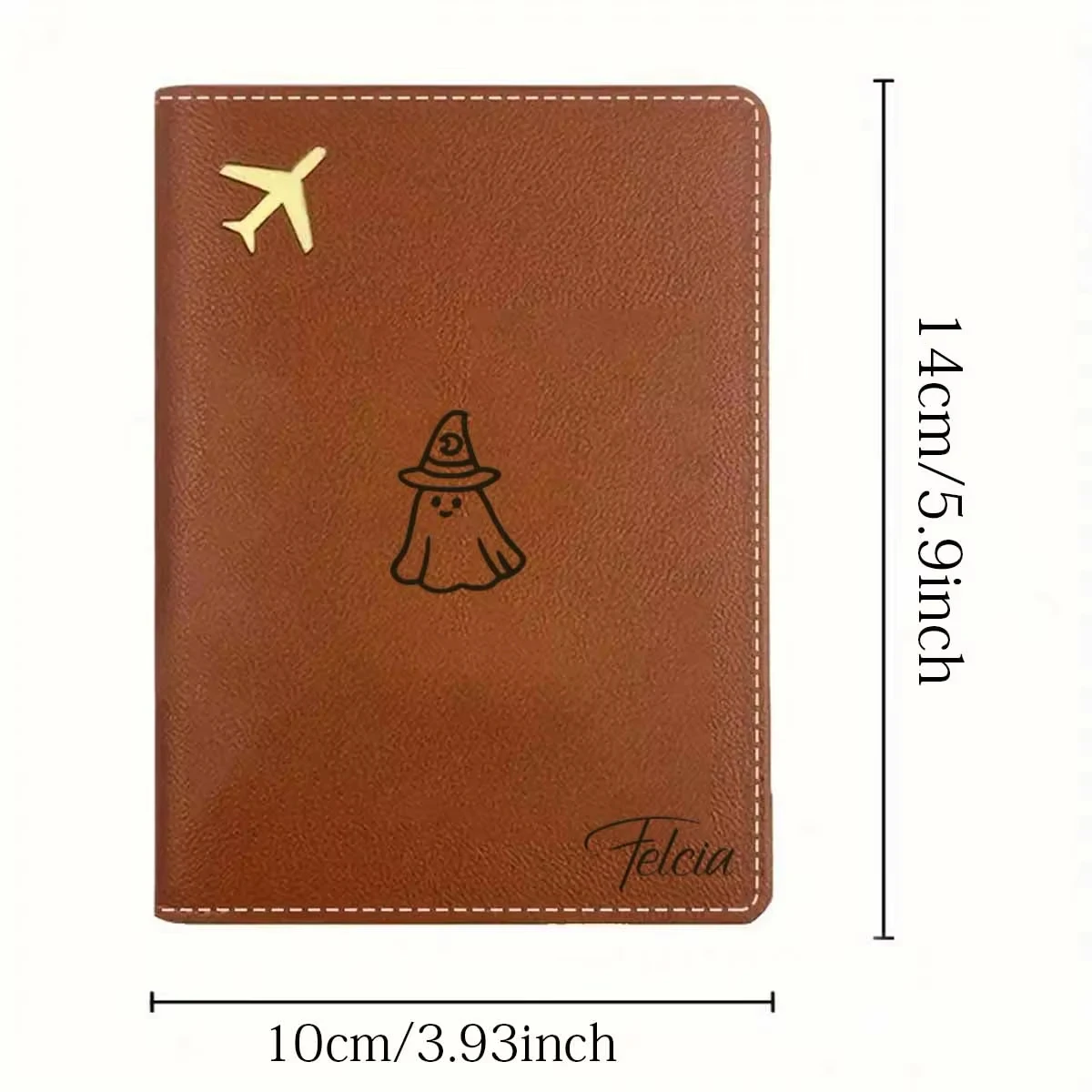 Personalized Name Passport Cover, Slim Leather Passport Protector, Romantic Anniversary Travel Gift