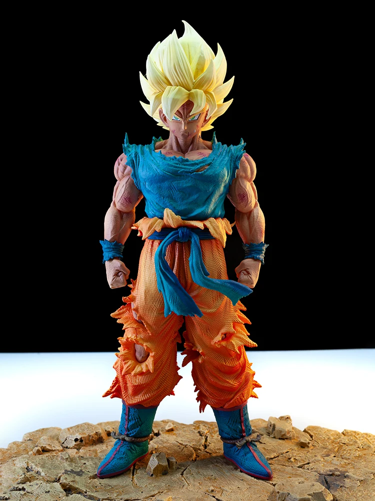 Dragon Ball Anime 28cm personaje de Son Goku Goku Super Saiyan 1 figura de acción estatua modelo de Pvc decoración de escritorio colección juguete C