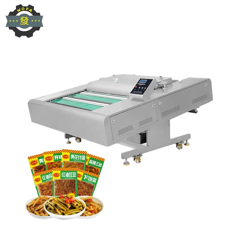 Jiahe Automatic Large Continuous Vacuum Packing Machine Nut Fruit Sausage Jam Rolling Vacuum Sealing Machine