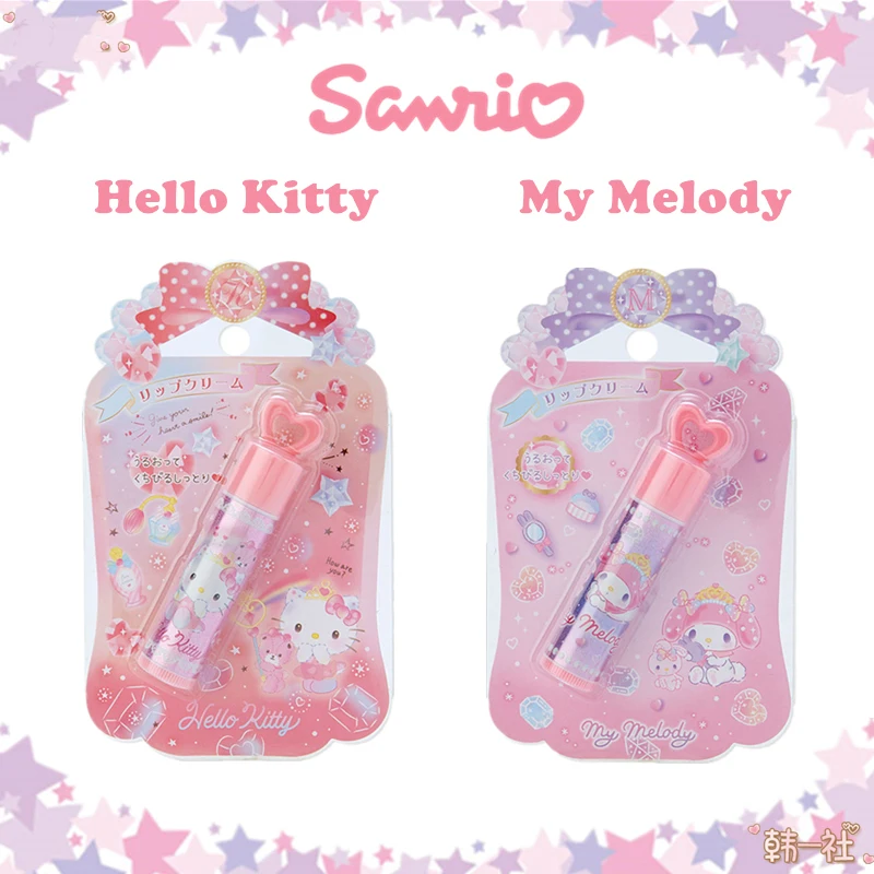 

Sanrio мультфильм Hellokittys Мелодия детский бальзам для губ 4 г увлажняющая губная помада для девочек аниме детские игрушки