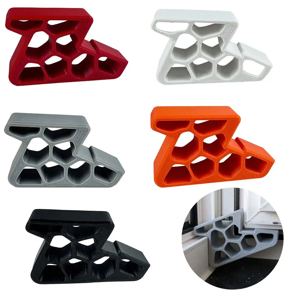 1–5 robuster Fenster-Türstopper, Keilabsatz, rutschfeste Balkontür mit Schienenstopper, einfach zu installieren, zum Entfernen von Türen, Anti-Wind-Halterung
