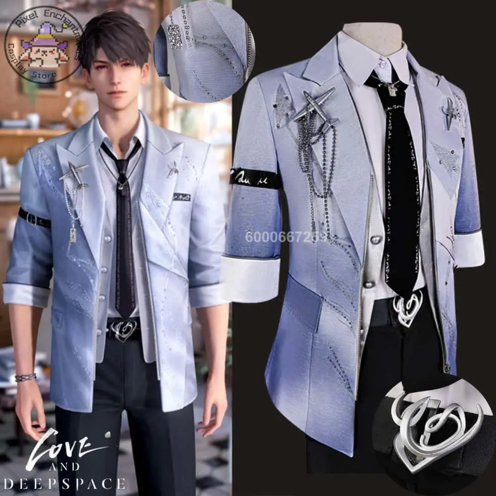 

Hot Game Love and Deepspace Caleb Role Playing Cosplay Costume Anime Birthday Outfit for Men Adult Comic Con Halloween Party