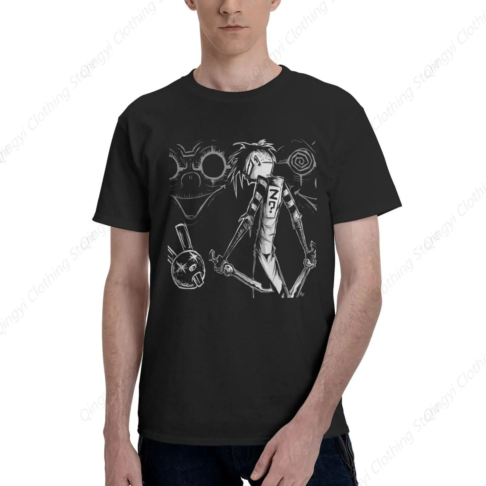 Cute Boys Mens T Shirts 3D Printer Practical Crewneck Short Sleeve Johnny and The Homicidal Theme Maniac Shirt