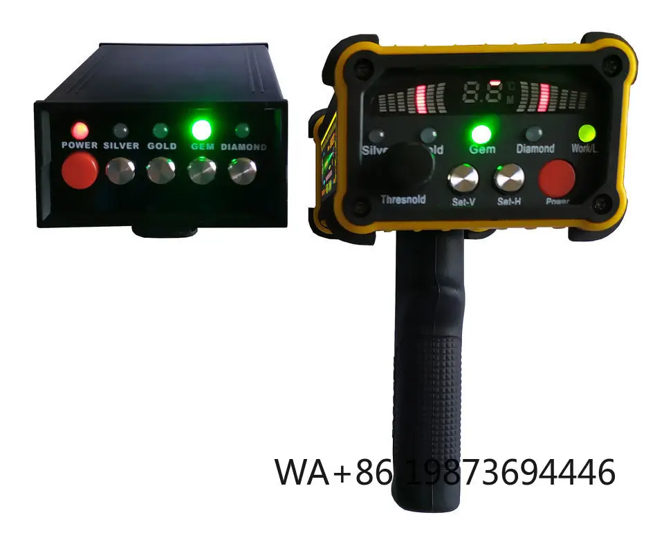 Outdoor handheld GR-1000 radar detector, deep soil scanning for underground precious metal mineral exploration