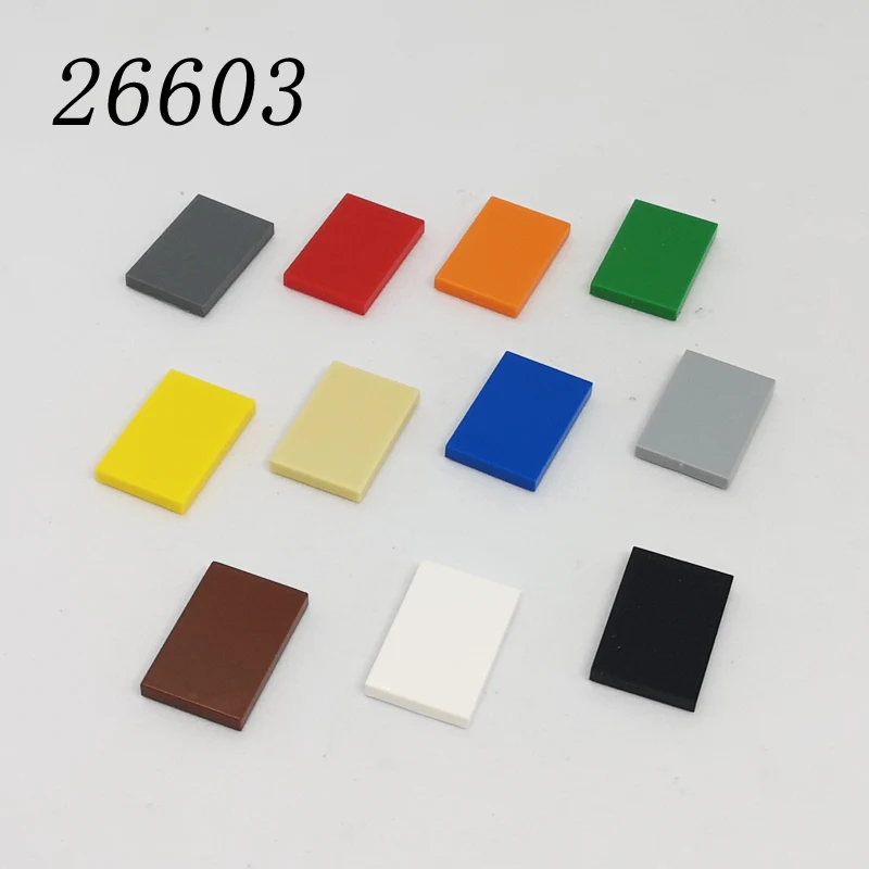 200PCS MOC Assemble Particles 26603 Size 2x3 Bricks Flat Tile Smooth 2*3 Building Blocks DIY Educational Creative Toy for Kids