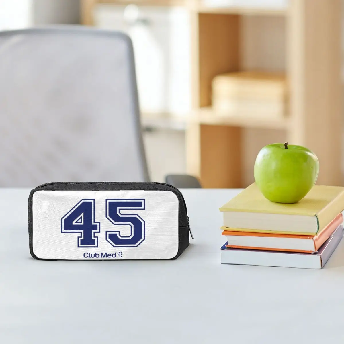 

Number 45 Club Med Pencil Cases for Students School Pen Box Pencil Bag Big Capacity Pencil Pouch Storage Stationery Supplies