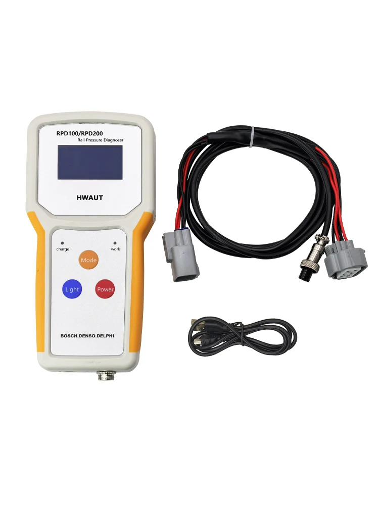 RPD200 جهاز اختبار التشخيص للسكك الحديدية المشتركة بوش دلفي دينسو اختبار تويوتا 6 دبوس استشعار الضغط المزدوج السكك الحديدية الضغط أداة إصلاح السيارات