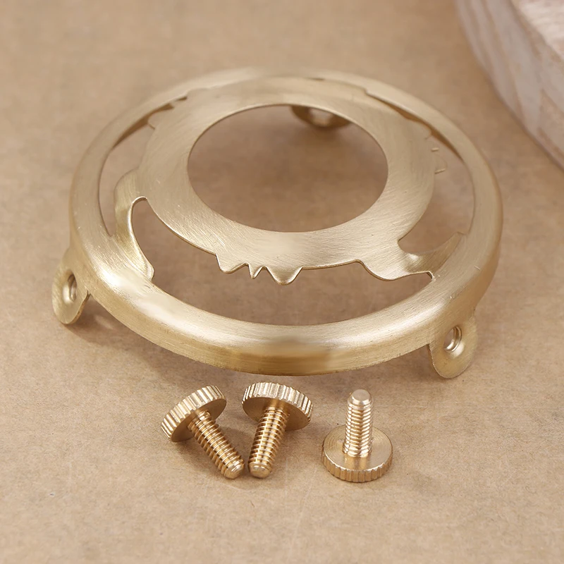 

Light Socket Brass Three Holes Ring E27 E14 Screw Lampshade Fixed Ring Holder Shade And Socket Connecter Lighting Accessories