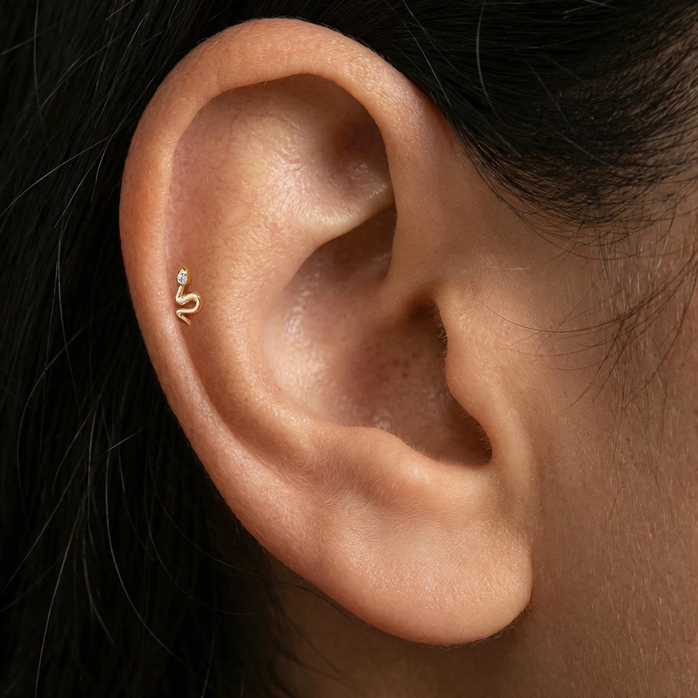 CANNER 14K Solid Gold Plated S - Tragus Flat Back 评论和价格
